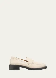 stuart weitzman cream loafer