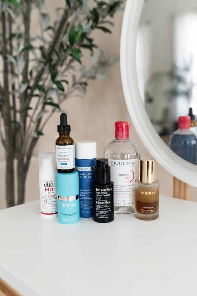 Morning Skincare products